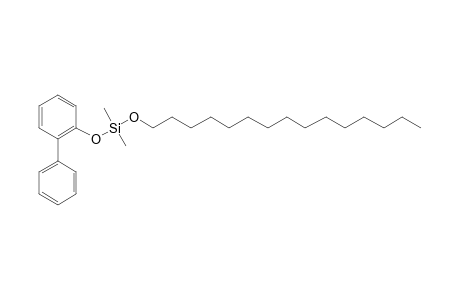 Silane, dimethyl(2-biphenyloxy)pentadecyloxy-