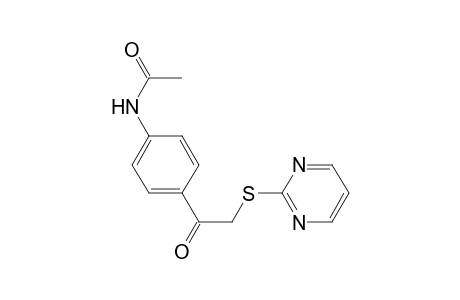 Acetamide, N-[4-[2-(2-pyrimidinylthio)acetyl]phenyl]-