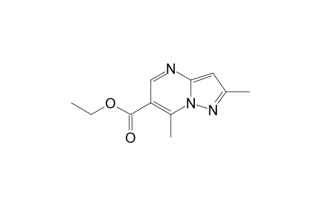 2,7-dimethylpyrazolo[1,5-a]pyrimidine-6-carboxylic acid, ethyl ester