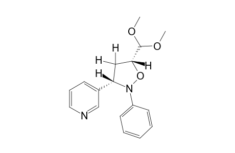 SYN-5-DIMETHOXYMETHYL-2-PHENYL-3-(3-PYRIDYL)-ISOXAZOLIDINE