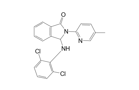 1H-Isoindol-1-one, 3-[(2,6-dichlorophenyl)amino]-2,3-dihydro-2-(5-methyl-2-pyridinyl)-