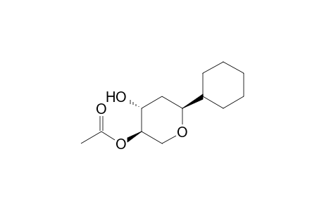 (2S*,4R*,5R*)-5-Acetoxy-2-cyclohexyltetrahydropyran-4-ol
