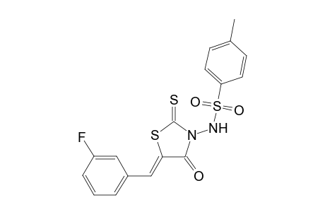 N-[(5Z)-5-(3-fluorobenzylidene)-4-oxo-2-thioxo-1,3-thiazolidin-3-yl]-4-methylbenzenesulfonamide