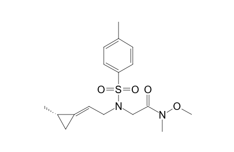 N'-Methyl-N'-methoxy-N-[2-(2(S)-methylcyclopropylidene)ethyl]-N-tosylglycinamide