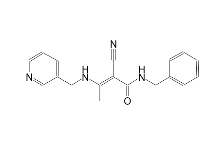 (2E)-N-benzyl-2-cyano-3-[(3-pyridinylmethyl)amino]-2-butenamide