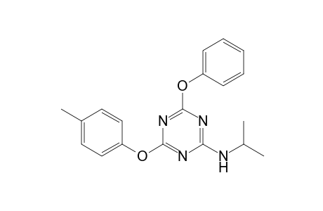 2-(isopropylamino)-4-phenoxy-6-(p-tolyloxy)-s-triazine