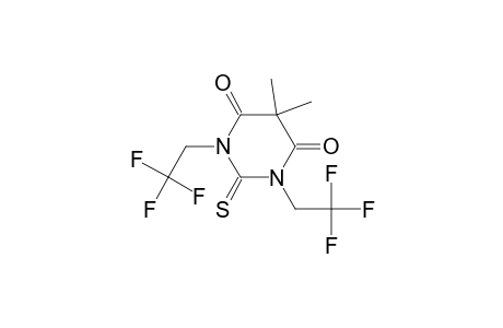 5,5-Dimethyl-2-sulfanylidene-1,3-bis(2,2,2-trifluoroethyl)-1,3-diazinane-4,6-dione