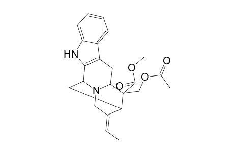 Sarpagan-16-carboxylic acid, 17-(acetyloxy)-, methyl ester