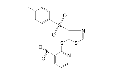 5-[(3-nitro-2-pyridyl)thio]-4-(p-tolylsulfonyl)thiazole