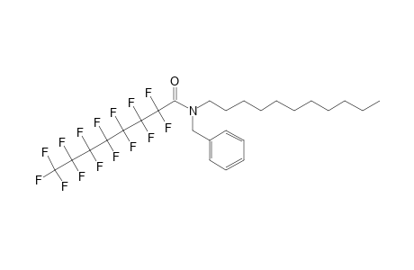 Pentadecafluorooctanoylamide, N-benzyl-N-undecyl-