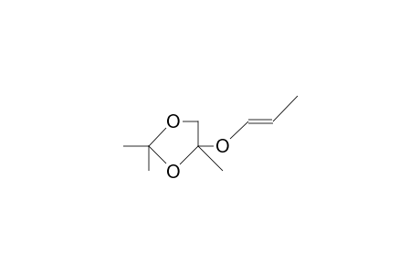 (E)-2,2,4-Trimethyl-1,3-dioxolan-4-yl-prop-1-enyl-ether