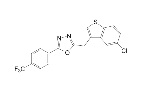 2-[(5-CHLOROBENZO[b]THIEN-3-YL)METHYL]-5-(alpha,alpha,alpha-TRIFLUORO-p-TOLYL)-1,3,4-OXADIAZOLE