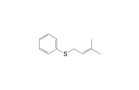 Benzene, [(3-methyl-2-butenyl)thio]-