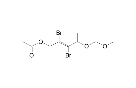 Acetic acid, 2,3-dibromo-4-methoxymethoxy-1-methyl-pent-2-enyl ester