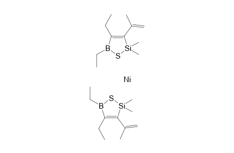 Nickel, bis[(3,4,.alpha.3,.beta.3-.eta.)-4,5-diethyl-2,2-dimethyl-3-(1-methylethenyl)-1-thia-2-sila-5-boracyclopent-3-ene-B5,S1]-