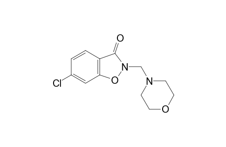 6-chloro-2-(morpholinomethyl)-1,2-benzisoxazolin-3-one