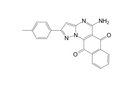 2-(4'-Methylphenyl)-5-aminopyrazolo[2,3-a]quinazolo[b,d]-(1,4)-naphthoquinone