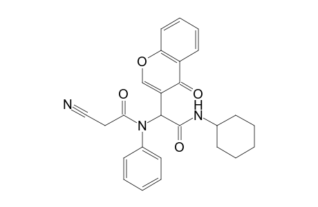 2-Cyano-N-[cyclohexylcarbamoyl(4'-oxo-4H-chromen-3'-yl)methyl]-N-phenylacetamide