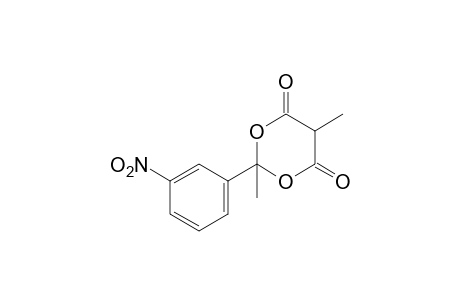 2,5-dimethyl-2-(m-nitrophenyl)-m-dioxane-4,6-dione