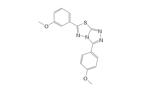 6-(3-methoxyphenyl)-3-(4-methoxyphenyl)[1,2,4]triazolo[3,4-b][1,3,4]thiadiazole