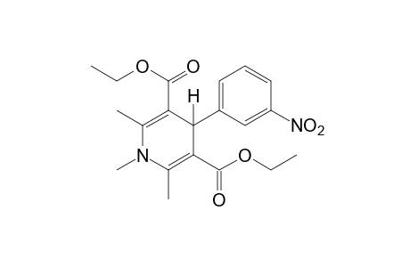 1,4-dihydro-4-(m-nitrophenyl)-1,2,6-trimethyl-3,5-pyridinedicarboxylic acid, diethyl ester