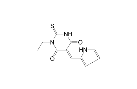 (5E)-1-Ethyl-5-(1H-pyrrol-2-ylmethylene)-2-thioxodihydro-4,6(1H,5H)-pyrimidinedione