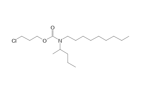 Carbonic acid, monoamide, N-(2-pentyl)-N-nonyl-, 3-chloropropyl ester