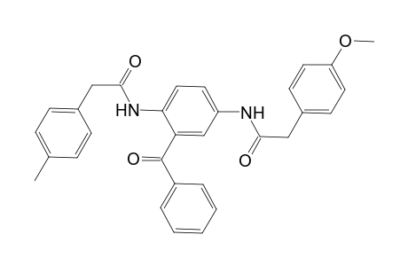 2-(4-Methoxyphenyl)-N-[4-[2-(4-methylphenyl)ethanoylamino]-3-(phenylcarbonyl)phenyl]ethanamide