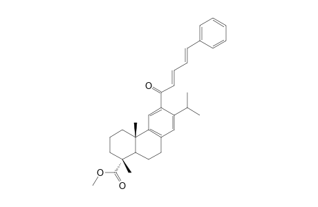 Methyl 12-(cinnamalacetyl)dehydroabietate