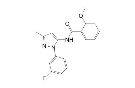 Benzamide, N-[2-(3-fluorophenyl)-5-methyl-2H-pyrazol-3-yl]-2-methoxy-