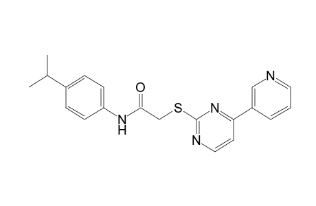 4'-isopropyl-2-{[4-(3-pyridyl)-2-pyrimidinyl]thio}acetanilide