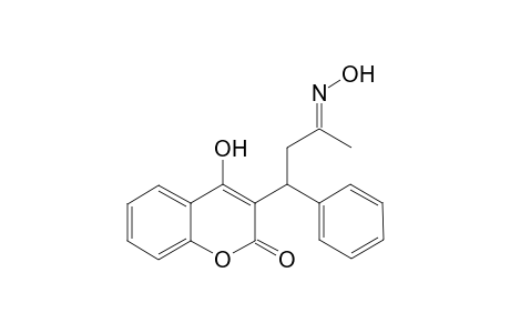 4-Hydroxy-3-[1'-phenyl-3'-oxobutyl]-2H-[1]-benzopyran-2-one - Oxime