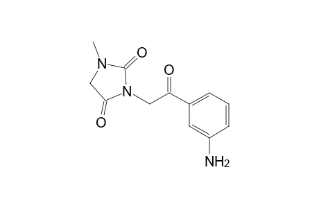 2,4-Imidazolidinedione, 3-[2-(3-aminophenyl)-2-oxoethyl]-1-methyl-
