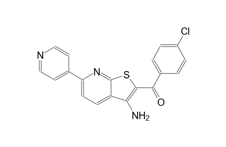 methanone, [3-amino-6-(4-pyridinyl)thieno[2,3-b]pyridin-2-yl](4-chlorophenyl)-