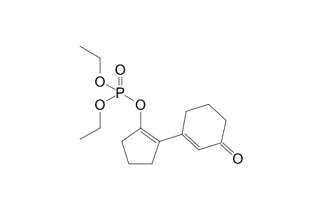 Diethyl (2-(3-oxocyclohex-1-en-1-yl)cyclopent-1-en-1-yl) phosphate