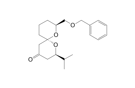 (2R,6S,8S)-8-((Benzyloxy)methyl)-2-(1-(methyl)ethyl)-1,7-dioxaspiro-[5.5]undecan-4-onr