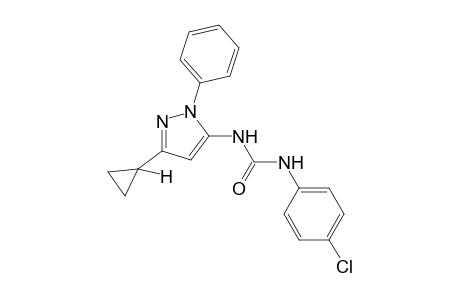 1-(p-chlorophenyl)-3-(3-cyclopropyl-1-phenylpyrazol-5-yl)urea