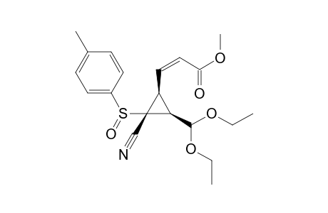 Methyl (2Z,1'S,2'R,3'S)-3-[2'-cyano-3'-diethoxymethyl-2'-[(4-methylphenyl)sulfinyl]cyclopropyl]acrylate