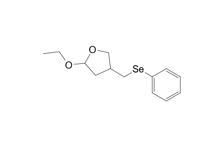 2-Ethoxy-4-[(phenylseleno)methyl]tetrahydrofuran