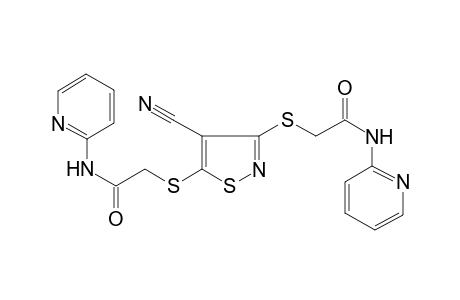 acetamide, 2-[[4-cyano-3-[[2-oxo-2-(2-pyridinylamino)ethyl]thio]-5-isothiazolyl]thio]-N-(2-pyridinyl)-