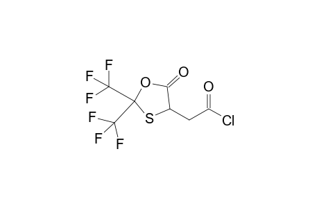 [2,2-BIS-(TRIFLUOROMETHYL)-5-OXO-1,3-PXATHIOLAN-4-YL]-ACETYL-CHLORIDE