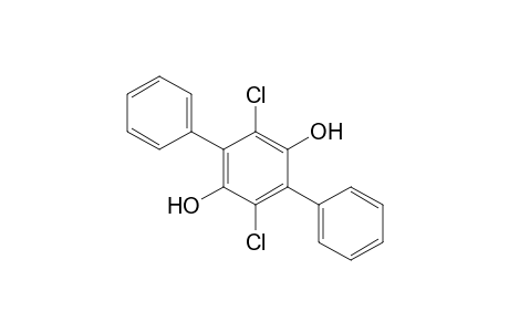 2,5-bis(Chloranyl)-3,6-diphenyl-benzene-1,4-diol