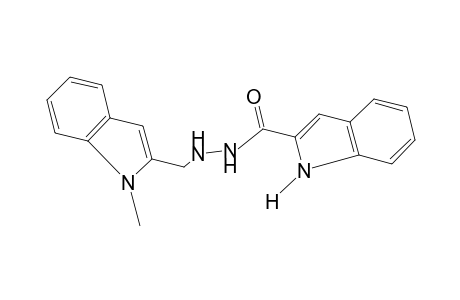 indole-2-carboxylic acid, 2-[(1-methylindol-2-yl)methyl]hydrazide