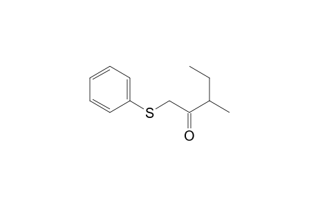 2-Pentanone, 3-methyl-1-(phenylthio)-