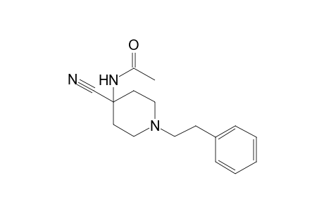 N-[4-Cyano-1-(2-phenylethyl)-4-piperidinyl]acetamide