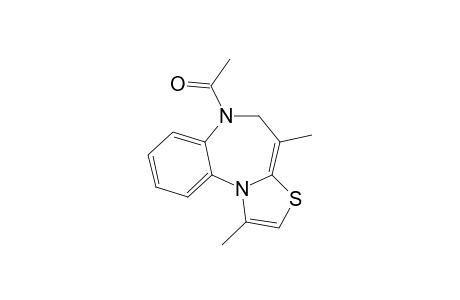 1,4-DIMETHYL-6-METHYLCARBONYL-4H,5H,6H-THIAZOLO-[3,2-A]-[1,5]-BENZODIAZEPIN-11-IUM