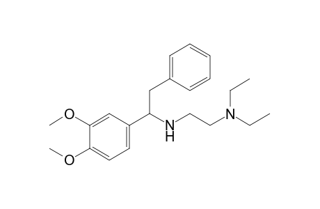 N,N-diethyl-N'-[alpha-(3,4-dimethoxyphenyl)phenethyl]ethylenediamine