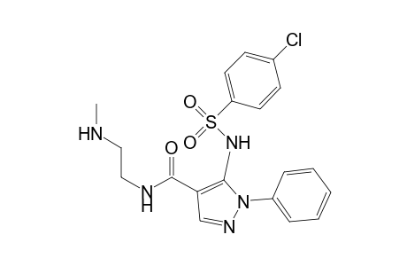 5-(4-Chlorophenylsulfonylamino)-N-(2-methylaminoethyl)-1-phenyl-1H-pyrazole-4-carboxamide