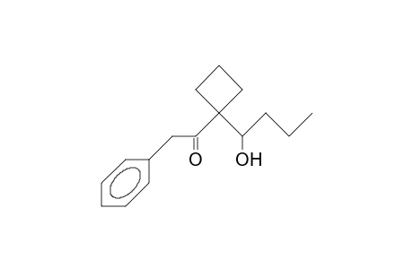 1-Ethanone, 2-phenyl-1-[1-(1-hydroxybutyl)cyclobutyl]