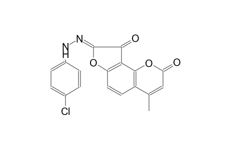 2H-furo[2,3-h][1]benzopyran-2,8,9-trione, 4-methyl-, 8-[(4-chlorophenyl)hydrazone], (8Z)-